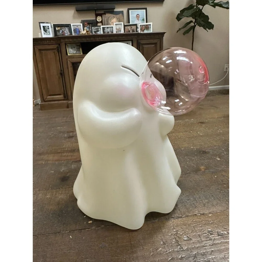 Viral DG Bubble Ghost Halloween Decor Pink Bubblegum Eyes Closed 8
